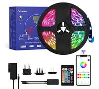 SONOFF Bande lumineuse LED WiFi intelligente L2 avec télécommande, Alexa pour chambre à coucher, chambre, IP65 5 m RVB 5050 couleurs changeantes, contrôle vocal