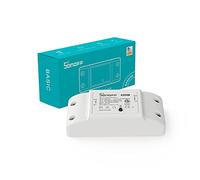 SONOFF BASIC R2 Interrupteur Connecté WiFi, Commutateur Intelligent Compatible avec Alexa/Google Home, 10A/2200W, Contrôle à Distance, Commande Vocale, Fonction de Temps, Aucun Hub Requis