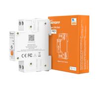 SONOFF Basic Rail DIN (BASIC-ZB1GSP) Zigbee Smart Interrupteur sur rail, Zigbee 3.0 Smart Home contrôleur avec surveillance d'énergie, 32A pour boîtier de disjoncteur, compatible avec Home Assistant