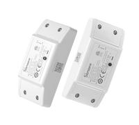 SONOFF BASICR4 Interrupteur Connecté WiFi, Interrupteur Intelligent 10A/2200W, Commande Vocale, Protection Auxiliaire Contre la Surchauffe, Compatible avec Alexa/Google Home/Home Assistant (2 Pack)