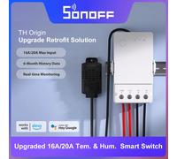 SONOFF-Commutateur intelligent de surveillance de l'humidité et de la température, Wi-Fi, puce ESP32, assistant domestique intelligent via eWelink, TH Origin, 16A, 20A 20A THS01 RL560