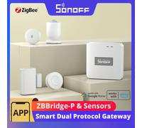 SONOFF-Commutateur sans fil ZBlibérés e-P Zigbee, capteur de mouvement de température et d'humidité, capteur de porte et de fenêtre, fonctionne avec WiFi via eWeLink Andrea P Sonoff SNZB-04P