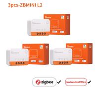 Sonoff-Commutateur Wifi Intelligent Mini R4,Zbmini Inj,Zigbee,Contrôle Bidirectionnel,Maison Intelligente,Nous-Mêmes Avec Alexa Google Home,Yandex Alice Lance Thi - Type Zigbee 3pcs