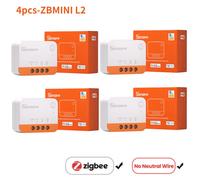 Sonoff-Commutateur Wifi Intelligent Mini R4,Zbmini Inj,Zigbee,Contrôle Bidirectionnel,Maison Intelligente,Nous-Mêmes Avec Alexa Google Home,Yandex Alice Lance Thi - Type Zigbee 4pcs