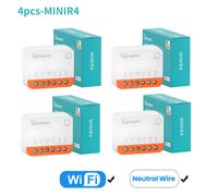 Sonoff-Commutateur Wifi Intelligent Mini R4,Zbmini Inj,Zigbee,Contrôle Bidirectionnel,Maison Intelligente,Nous-Mêmes Avec Alexa Google Home,Yandex Alice Lance Thi - Type Wifi 4pcs