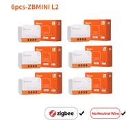 Sonoff-Commutateur Wifi Intelligent Mini R4,Zbmini Inj,Zigbee,Contrôle Bidirectionnel,Maison Intelligente,Nous-Mêmes Avec Alexa Google Home,Yandex Alice Lance Thi - Type Zigbee 6pcs