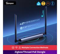 SONOFF Zigbee/Thread PoE Dongle Max, Compatible Ethernet, Wi-FI et USB, Passerelle Zigbee avec EFR32MG24&EFR32D0, clé Zigbee pour Home Assistant ou Zigbee2MQTT