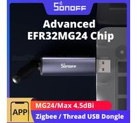 SONOFF Dongle Plus MG24 Zigbee filetage USB Dongle EFR32MG24 nouvelle puce puissante Max 4.5dBi antenne haut Gain en aluminium Zigbee2MQTT Dongle-PMG24