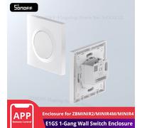 SONOFF E1GS boîtier d'interrupteur mural matériau PC boîtier d'installation de conception Ultra-mince pour série Fusion ZBMINIR2/MINIR4M/MINIR4