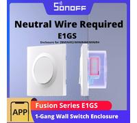 SONOFF E1GS boîtier d'interrupteur mural matériau PC boîtier d'installation de conception Ultra-mince pour série Fusion MINIR4/MINIR4M/ZBMINIR2