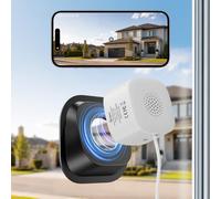 SONOFF GlassView CAM-S3W Caméra de fenêtre 3MP 2K Console Web locale | WiFi 2,4/5 GHz, RTSP/ONVIF, caméra SafeView avec support, montage facile, détection de personnes, vision nocturne en couleur