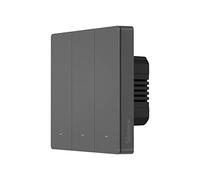 SONOFF Interrupteur Connecté Sans Fil, 86 Type 3 Gang Interrupteur Mural Intelligent Compatible avec Alexa et Google Home, (Fil Neutre Requis), Clés Physiques