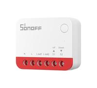 SONOFF Interrupteur Zigbee pour Volet roulant MINI-ZBRBS, Format Mini, Contrôle en Pourcentage, Répéteur Zigbee, Compatible Alexa/Google Assistant/Home Assistant, Fil Neutre Requis, 1 Unité