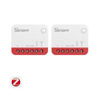 SONOFF Lot de 2 modules interrupteurs Zigbee 3.0 pour volets roulants, réglage en pourcentage, routeur Zigbee, 1 A, MINI-ZBRBS