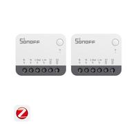 SONOFF Lot de 2 ZBMINI Interrupteur Intelligent Zigbee Extrême ZBMINIR2 Ultra-compacte Support d'interrupteur externe