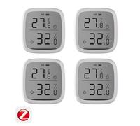 SONOFF Lot de 4 SNZB-02D Zigbee 2.5 ""Écran LCD Intelligent Température Humidité Capteur Zigbee 3.0 Hub Compatible