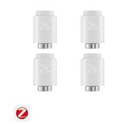 SONOFF Lot de 4 têtes thermostatiques connectées Zigbee 3.0 pour radiateur, M30 x 1,5 mm, détection fenêtre ouverte, antigel, TRVZB