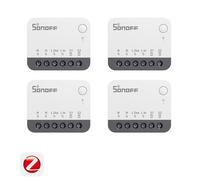 SONOFF Zigbee interrupteur Intelligent, Fonctionne Avec Alexa & Google Home, 4 Pack, NéCessite Une Passerelle Zigbee, NéCessite Un Fil Neutre