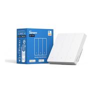 SONOFF M5-3C-86W (Matter) Interrupteur Sans Fil, 86 Type Interrupteur Mural Wifi, 3 Gang Interrupteur Intelligent Compatible avec Alexa/Google Home/Apple Home, Fil Neutre Requis, Clés Physiques, Blanc