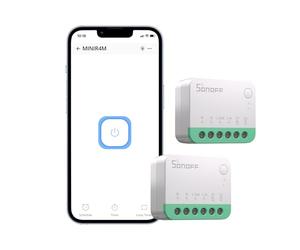 SONOFF Matter smart switch, Wifi Mini DIY module, fonctionne avec Alexa et Google Home, 2 PACK, nécessite un fil neutre