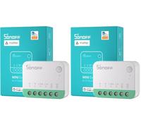 SONOFF Matter smart switch, Wifi Mini DIY module, fonctionne avec Alexa et Google Home, nécessite un fil neutre (Lot de 2)