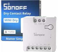 SONOFF MINI-D Smart Switch Wifi Dry Contact Matter 2,4GHz 12-48V DC AC/DC Blanc