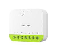 SONOFF MINI DUO Interrupteur Intelligent Zigbee à 2 Canaux, Compatible Zigbee 3.0, Charge Totale 16A, Compact pour Boîtes Standard, Contrôle à Distance et Automatisé via Hub Zigbee
