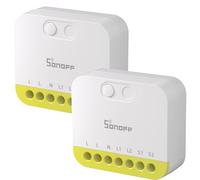 SONOFF Mini Duo-L Zigbee Commutateur Intelligent - Sans Fil Neutre, Zigbee 3.0 2 Canaux 16A Compatible avec Alexa/Google Home, Smart Timer & Automation Compact Lot de 2