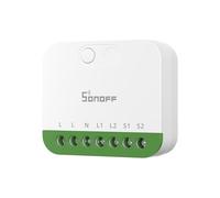 SONOFF MINI DUO（Matter sur WiFi） Interrupteur Intelligent WiFi à 2 Canaux, Compatible Matter, Charge Totale 16A, Compact pour Boîtes Standard, Contrôle à Distance et Automatisé