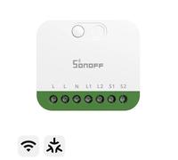 Sonoff Interrupteur intelligent Wi‑Fi MINI DUO (MINI‑2GS) 2 canaux Compatible Matter 16A Compact
