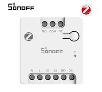 SONOFF MINI-ZBD Relais Zigbee Contact Sec AC/DC NO NC Interrupteur Intelligent pour Porte de Garage Portail