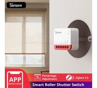 SONOFF MINI-ZBRBS Interrupteur intelligent Zigbee pour volet roulant, amplificateur de signal de scène locale Zigbee, transforme les rideaux via EWeLink via hub Zigbee MINI-ZBRBS