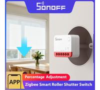 SONOFF MINI-ZBRBS Zigbee commutateur de volet roulant intelligent Mini taille scène intelligente amplificateur de Signal transformer rideaux Sonoff Zigbee Hub MINI-ZBRBS (2 pack)