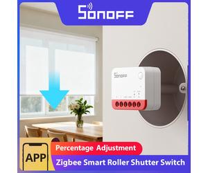 SONOFF MINI-ZBRBS Zigbee commutateur de volet roulant intelligent Mini taille scène intelligente amplificateur de Signal transformer rideaux Sonoff Zigbee Hub MINI-ZBRBS (1 pcs)