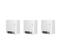 SONOFF MINIR2 Interrupteur Connecté WiFi, 2 Voies interrupteur Sans Fil, Commutateur Intelligent Compatible avec Alexa/Google Home, Contrôle à Distance, Commande Vocale, Mode DIY, 10A/2200W (3 Pack)