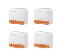 SONOFF MINIR4 Interrupteur Connecté WiFi, 2 Voies Interrupteur Intelligent Micromodule, Mode Détacher le Relais, Contrôle APP, Mini Smart Switch Compatible avec Alexa, Google Home,10A/2200W (4 Pack)