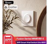 SONOFF MINIR4M-E Matter sur WiFi interrupteur mural intelligent Orb-MW1 série Fusion commande vocale Google Home Alexa fonctionne avec Apple Home MINIR4M-E