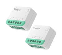 SONOFF MINIR4M Matter Interrupteur Mural, 2 Way Interrupteur Intelligent WiFi, 2400W/10A, Soutien au Protocole Matter, Contrôle Vocal, Compatible avec Alexa/Google Home/Home Assistant (2 Pack)