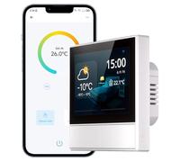 SONOFF NSPanel Interrupteur de Scène Intelligent, Interrupteur Mural WiFi (2 Gang), Thermostat sans Fil Domotique,APP et Contrôle de Scène Intelligent, Compatible avec Alexa et Google Home