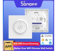 SONOFF Orb-DIM Matter sur Wi-Fi variateur intelligent MINI-DIM-E gradation douce pas de scintillement moniteur d'énergie voix Alexa Google Home