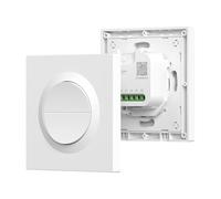 SONOFF Orb-MW2 - MatterSmartLight - Interrupteur 2 voies - 2,4 GHz - WiFi - Conducteur neutre requis - Commande à distance et vocale - Compatible avec AppleHome/Siri, Amazon Alexa et GoogleHome - 10 A