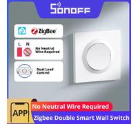 SONOFF Orb-ZBW2L Zigbee interrupteur mural intelligent à 2 gangs MINI-ZB2GS-L-E sans fil neutre 12A charge totale Protection contre les surcharges à double canal