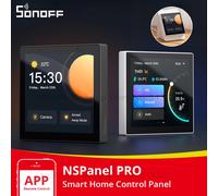 SONOFF - panneau de commande pour maison connectée nspael Pro, Module de commutation, consommation d'énergie, DIY, compatible avec tous les appareils White Stand Only
