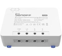 Sonoff Interrupteur connecté POWR3 – WiFi, surveillance d'énergie 25A/5500W, Alexa et Google