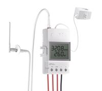 SONOFF POWCT 100A Compteur d'énergie WiFi intelligent, testeur d'électricité solaire avec détection CT, compteur numérique LCD, statistiques, télécommande eWeLink, WiFi 2,4G