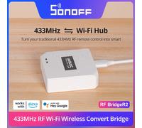 SONOFF RF Bridge R2 433MHz RF Wi-Fi passerelle sans fil scène intelligente prise en charge de la sécurité à domicile capteur DW2-RF PIR3-RF via eWeLink Alexa DW2-RF
