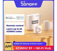SONOFF RF pont R2 433MHz passerelle DW2 PIR3 porte fenêtre capteur de mouvement commande vocale scène intelligente via eWeLink Google Home Alexa Sonoff DW2 Sensor