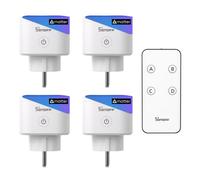 SONOFF S61s - lot de 4 prises connectées Matter avec mesure de consommation, compatible Alexa & Apple HomeKit