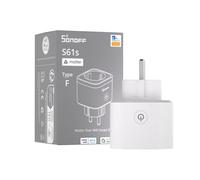 SONOFF S61s Prise Connectée WiFi 16A/3840W - Contrôle à Distance & Vocal, Mesure de Consommation Électrique, Minuterie Intelligente, Compatible Matter avec Alexa, Google & Apple Home