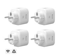SONOFF S61s Prise Connectée WiFi - Contrôle à Distance & Vocal, Mesure de Consommation Électrique, Minuterie Intelligente(Pack de 4)